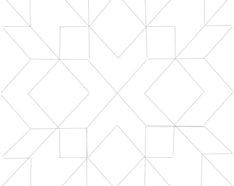 DIY Barn Quilt Pattern: Paper Template for Yard Art