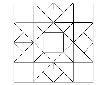 DIY Barn Quilt Pattern: Paper Template for Yard Art