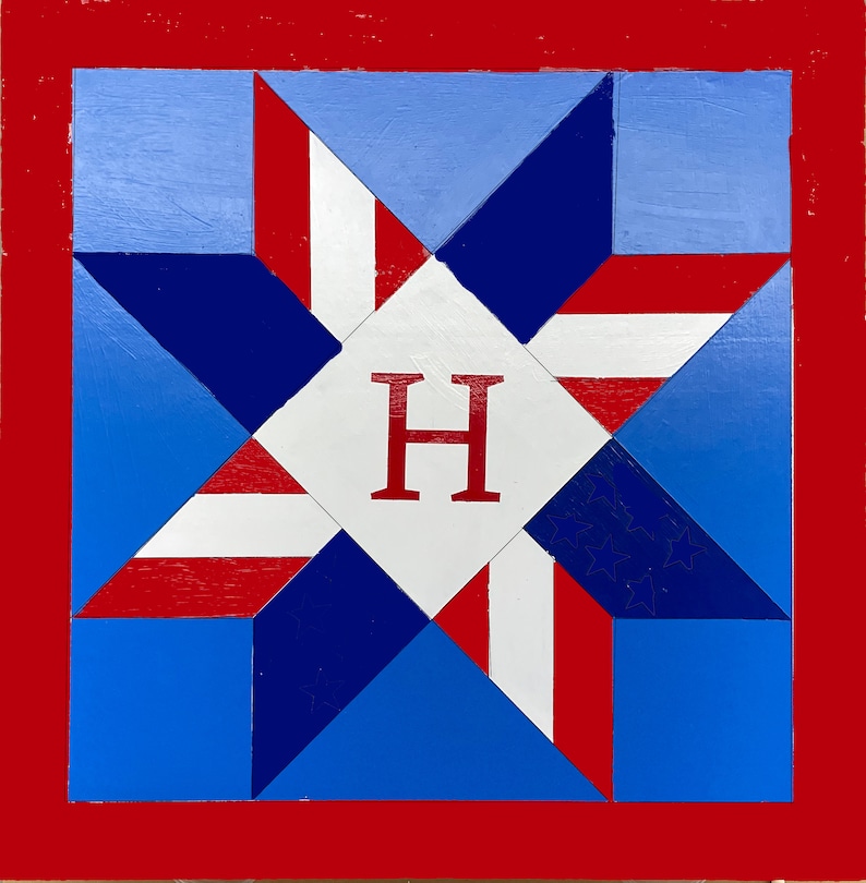 Patriotic Barn Quilt Pattern, DIY Barn Quilt, Barn Quilt Pattern, Make