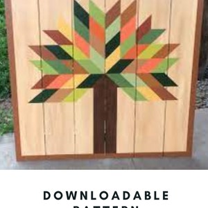 Tree of life Barn Quilt Pattern, PDF Pattern, Barn Quilts, DIY Barn Quilt, Make a Barn Quilt, Paint a Barn Quilt, Barn Quilt Patterns