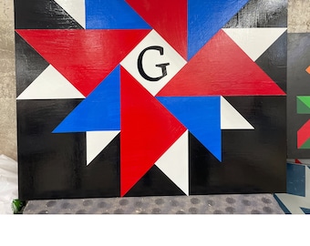 Double Aster Barn Quilt Pattern: DIY Project (PDF Pattern)