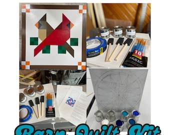 DIY Barn Quilt Painting Kit: Exterior Decor