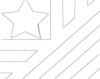 Flag Variation Barn Quilt Pattern, DIY Barn Quilt, Barn Quilt Pattern, Make a Barn Quilt, Barn Quilts, Yard Art, Patterns, BQ Patterns