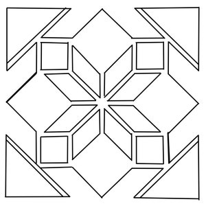 Star Barn Quilt Pattern, DIY Barn Quilt, Barn Quilt Pattern, Make a Barn Quilt, Barn Quilts, Yard Art, Patterns, BQ Patterns