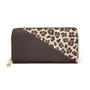 Portefeuille à Fermeture éclair Motif Tribus Égypte Antique - 11,5x10,5 Cm, Cuir Fin - Pour Pièces, Cartes, Clés