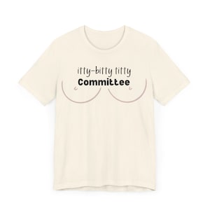 Itty-bitty Titty Committee Bella & Canvas 3001 uniseks T-shirt van jersey met korte mouwen