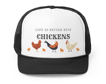 Life Is Better With Chickens Around Ponytail Cowboy Cap - Adjustable Cotton Hat For Women With High Ponytail Hole - View #14