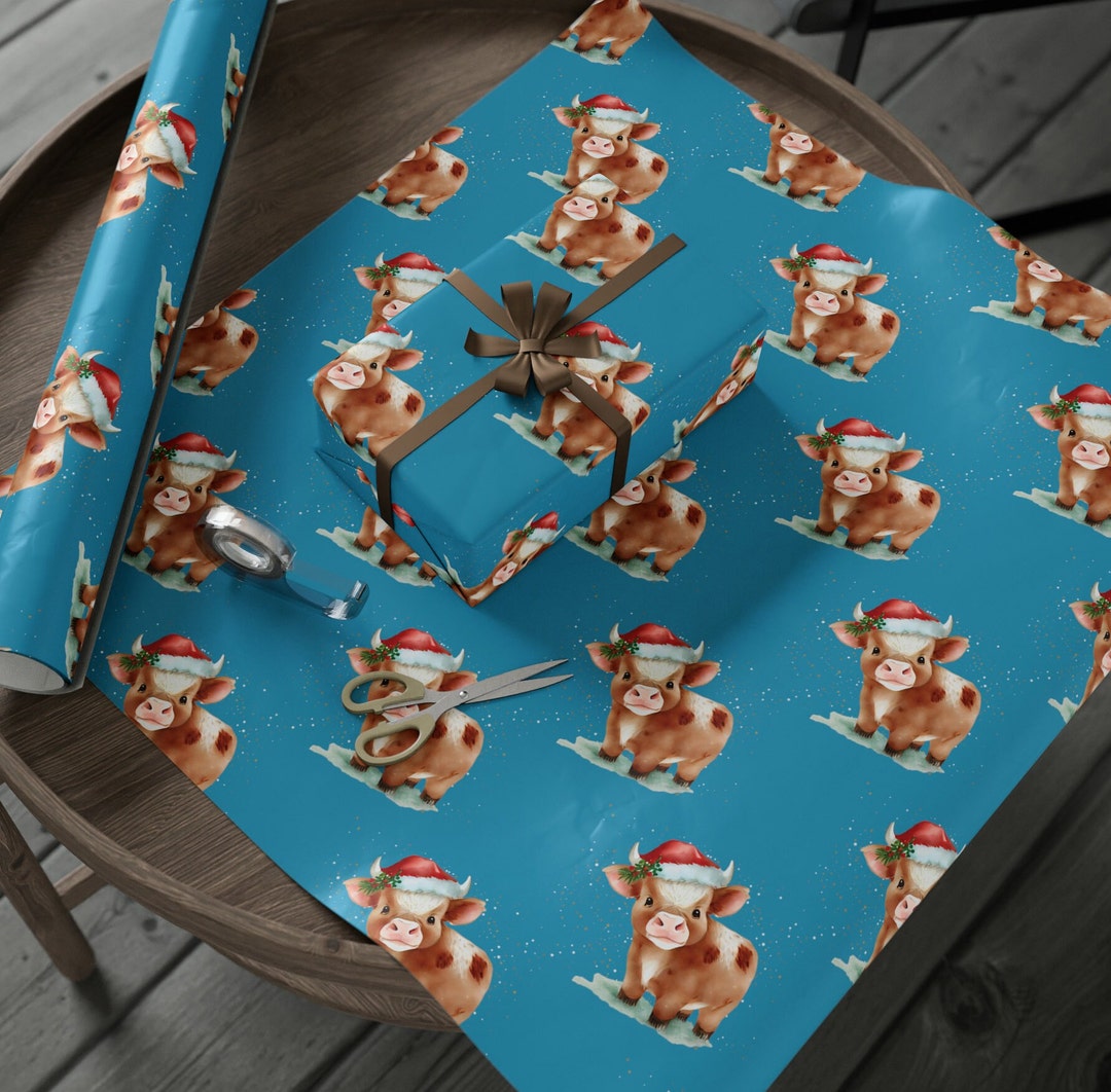 Highland Cow Christmas Wrapping Papers Etsy