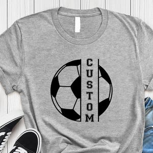 Personalized Soccer Player Shirt, Soccer Ball Name T shirt, Custom Soccer Player Tee Shirts, Custom Soccer Ball ,Soccer Lover T Shirt