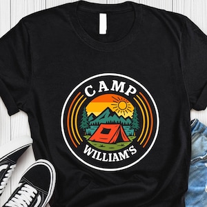 Custom Camp Shirt, Camp Gifts, Custom T-shirt, Custom Shirt, Camp Custom Shirt, Camping Family Shirt, Custom Camp Shirt, Camp Crew Tee Shirt