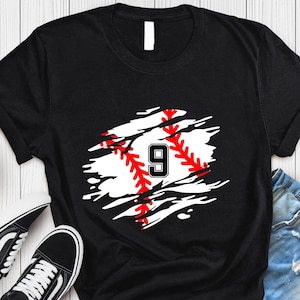 Baseball Numbers Shirt, Baseball Custom Birthday Shirt, Custom Baseball Shirts, Baseball Boy, Baseball Mom Shirt, Personalized Gifts T Shirt