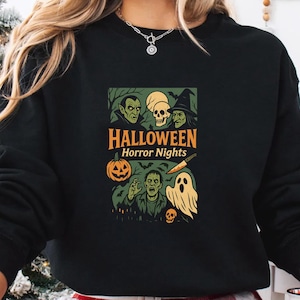 Halloween Horror Nights Sweatshirt, Halloween Shirt, Halloween Party Nights, Halloween Gift, Halloween Horror Movie Shirt, Halloween Sweater