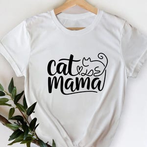 猫ママシャツ、猫ママシャツ、猫ママのための猫シャツ、猫ママへの母の日ギフト、猫好き、猫好きギフト、猫シャツ、ママシャツ