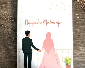 Nikah Mubarak Greeting Card: Islamic Wedding Celebration
