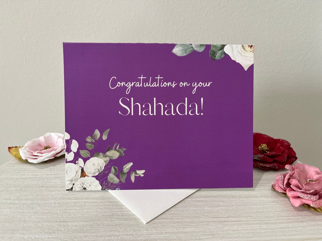Islamic Cards/islamic Greeting Cards/shahada Cards new Muslim Etsy