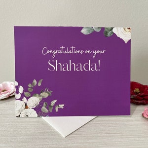 Islamic cards/islamic greeting cards/Shahada cards -new muslim card