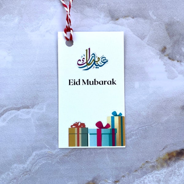 Set of 12 Eid gift tags, Eid gifts, Gifts for Eid, Eid gift tags, Gift tags for Eid