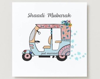 Southasian Shaadi Mubarak Greeting Card | |slamic greeting card, Indian wedding card- muslim card,  muslim wedding card, desi greeting card