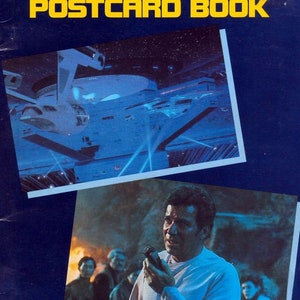 Livro colecionável de cartão postal em busca de Spock com ilustrações impressionantes Star Trek-1984