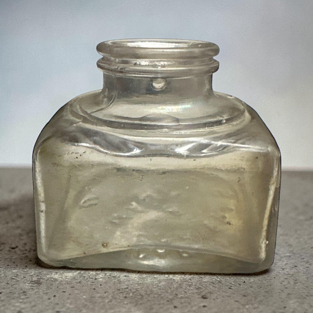 Antique Carter’s No 8 Ink Bottle Glass 1900s Manganese Inkwell Made in ...