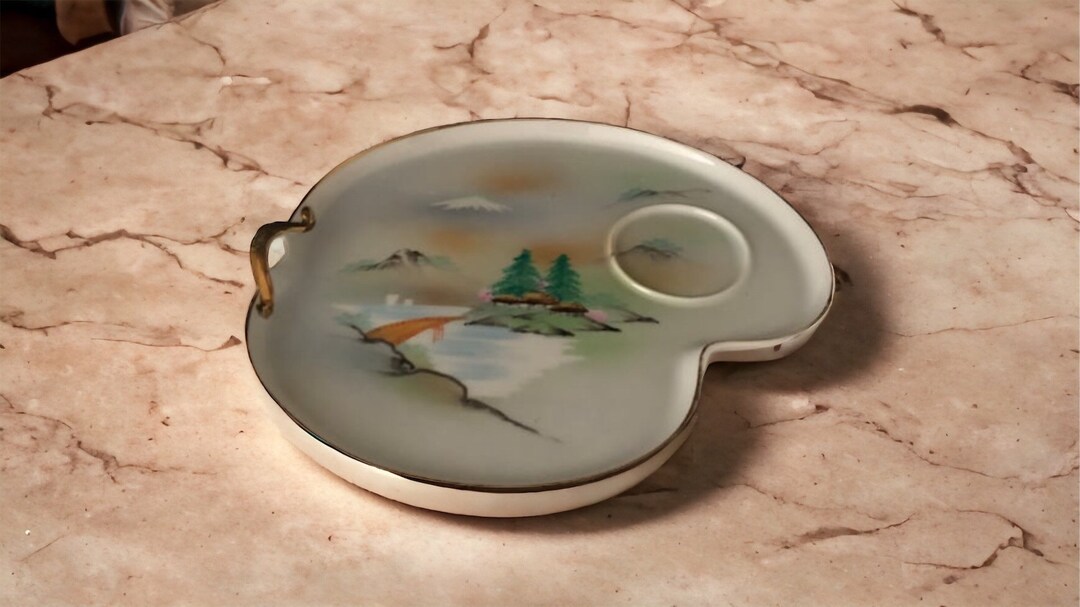 Set of 11 Handpainted Kutani Porcelain Plates Unique Artwork 24k Gold