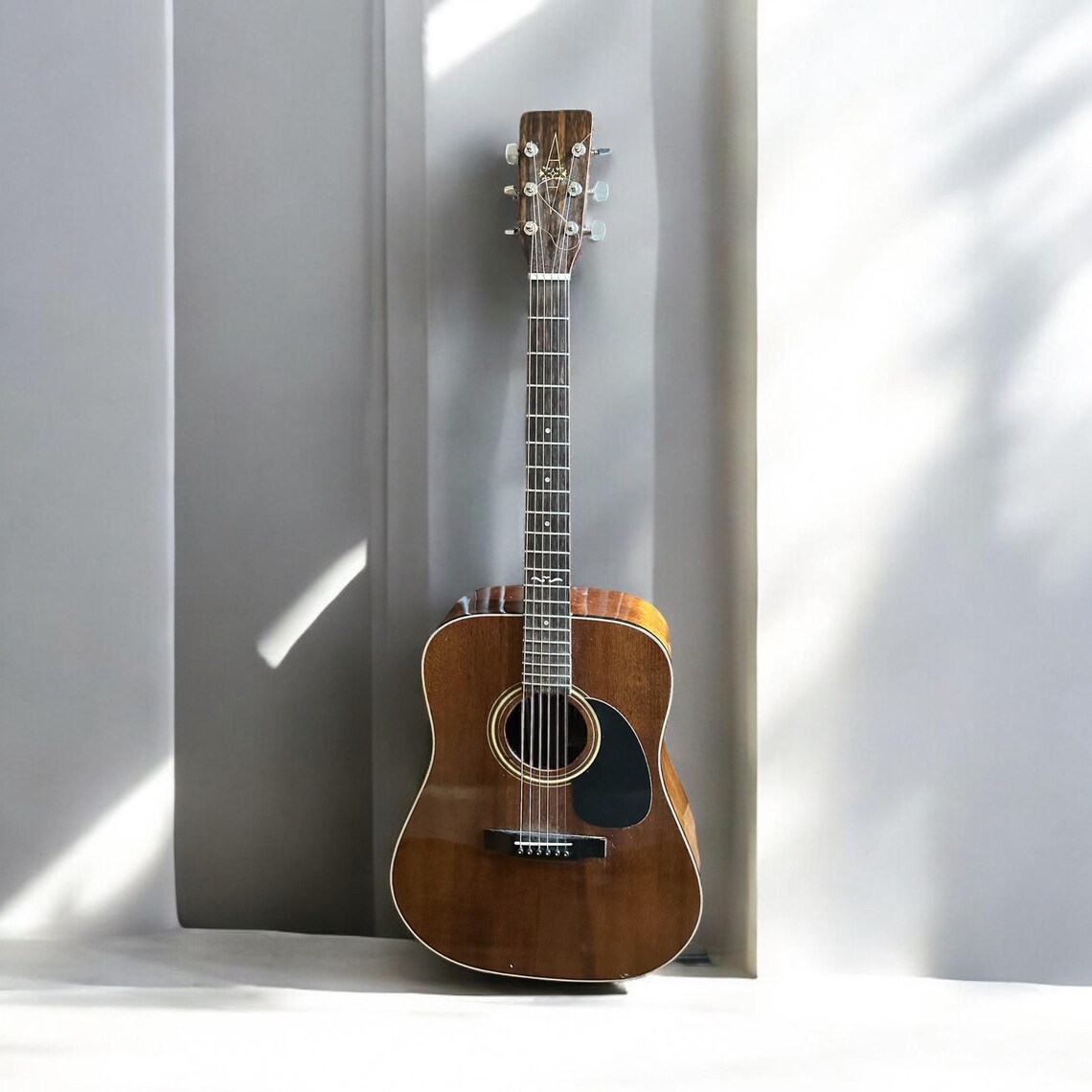 Signed 1986 Alvarez Acoustic Guitar, Don Von Tress Autograph, Billy Ray Cyrus, foto 1 di 5