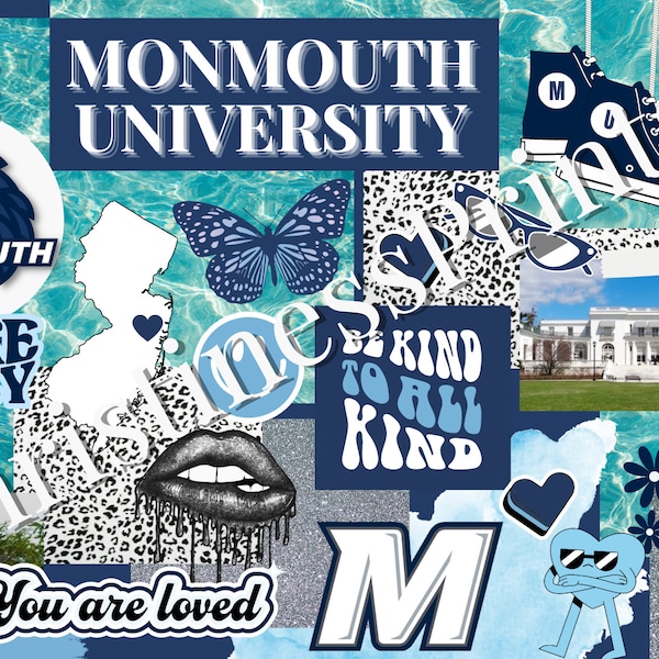 Monmouth University Digital College Computer Background or Poster