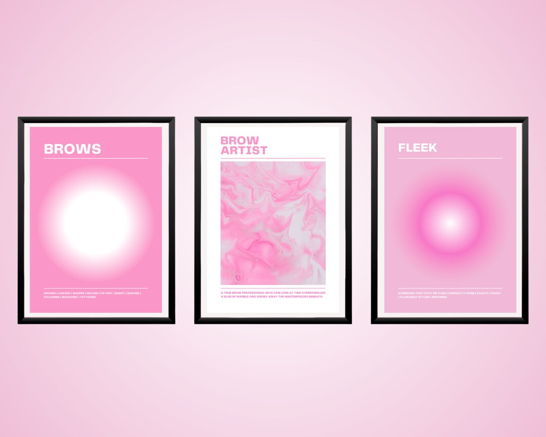 Eyebrow Posters Brow Artist Brow Artist Sign Eyebrows - Etsy