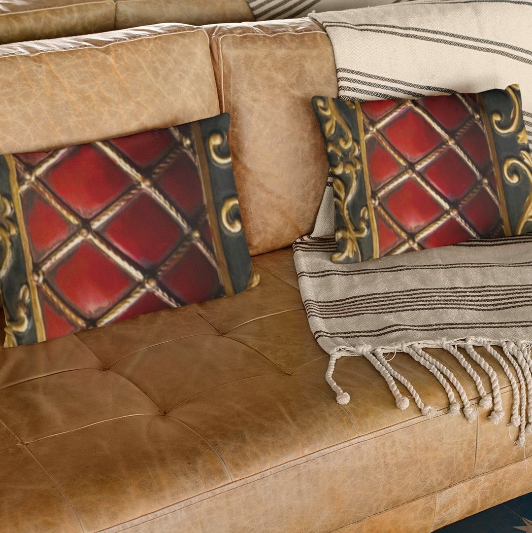 Art Deco Pillow Sham, Quilted Design Shams, Victorian, Pillow Sham Etsy