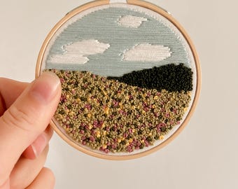 Prairie Meadow 3-8" Hoop DIY Embroidery Pattern