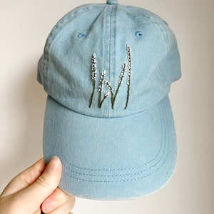 White Wildflower Embroidered Hat