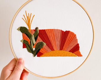 Signature Nebraska 6-8" Hoop Embroidery Pattern