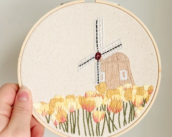 Pella Tulips 6" Hoop DIY Embroidery Kit