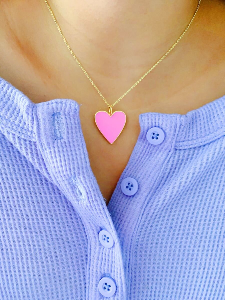 Preppy heart necklace Clearance