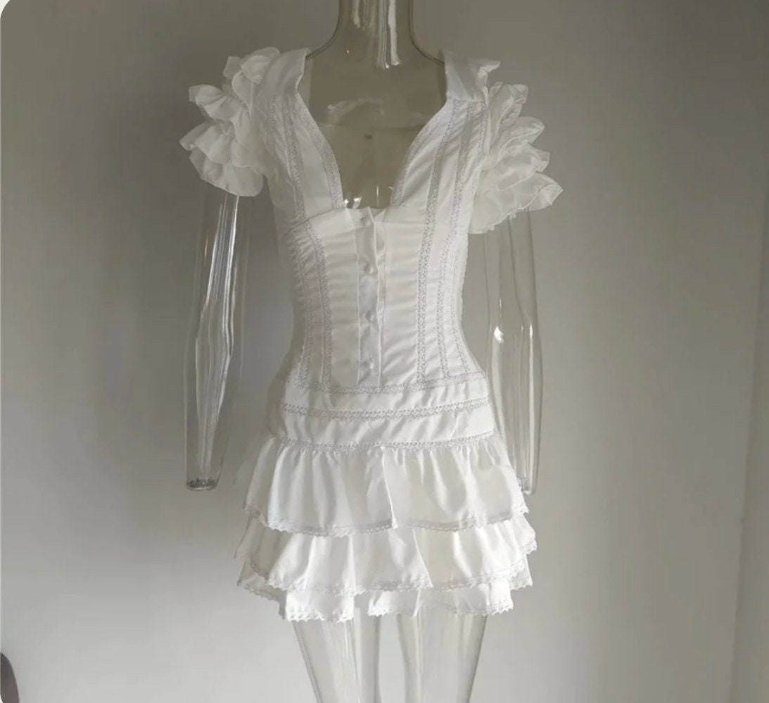 The Natalia Dress Boho Inspired Floral Cotton Mini Dress - Etsy