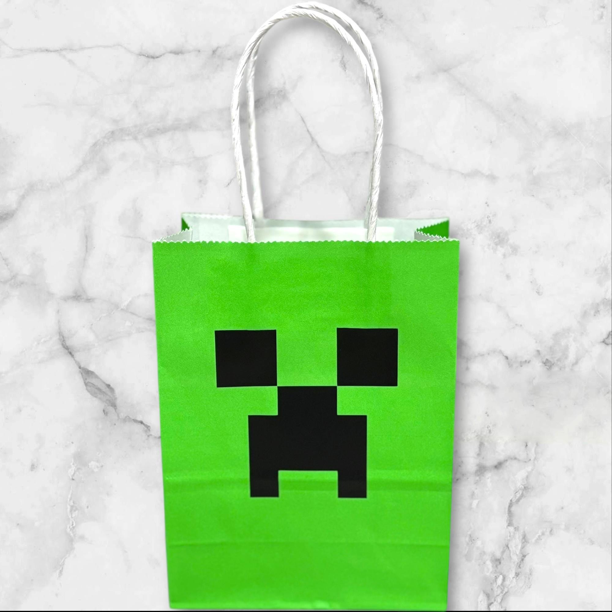 Green Creep Face Kraft Bags