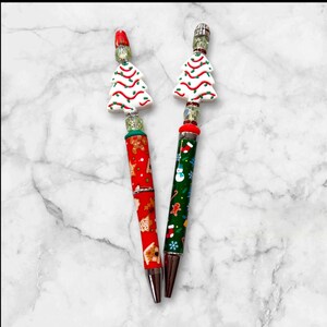 Christmas Tree Pens - Stocking Stuffer, Cheap Gift ideas, Purse Pens