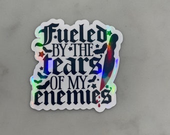 Pegatina Lágrimas de mis enemigos - Holográfica