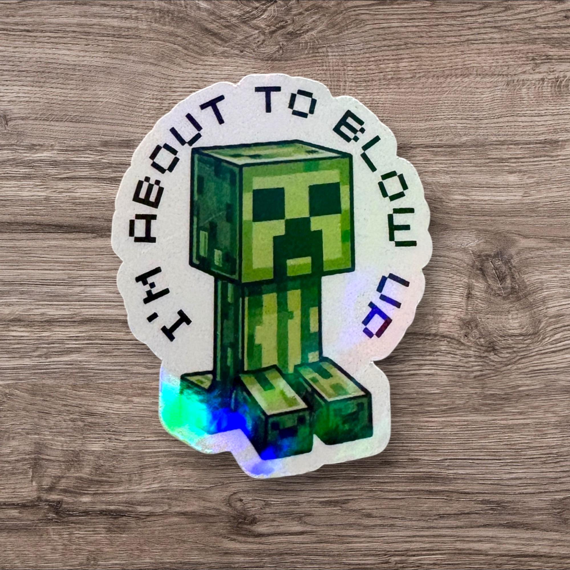 Creeper Inspired Holographic Sticker - 