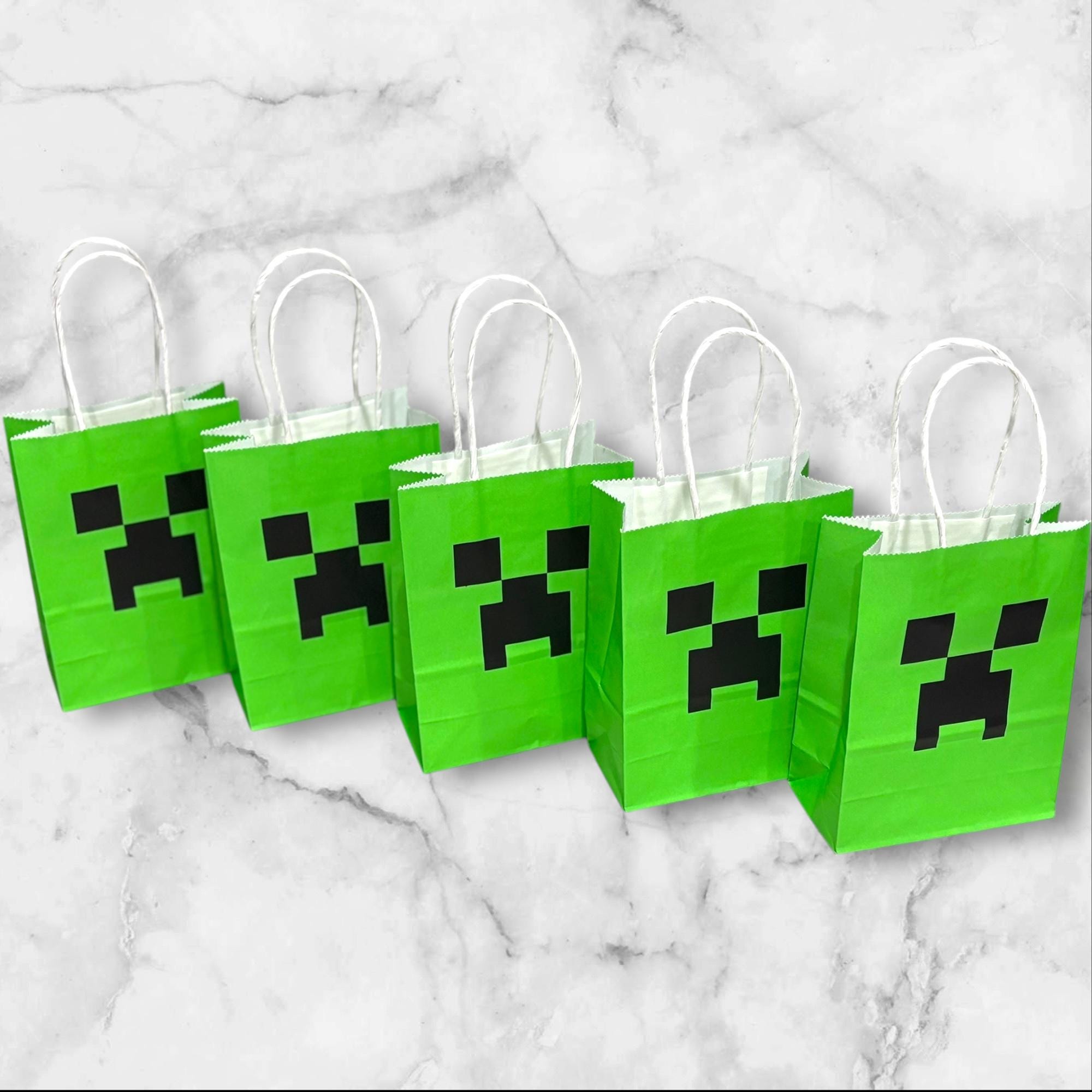 Green Creep Face Kraft Bags