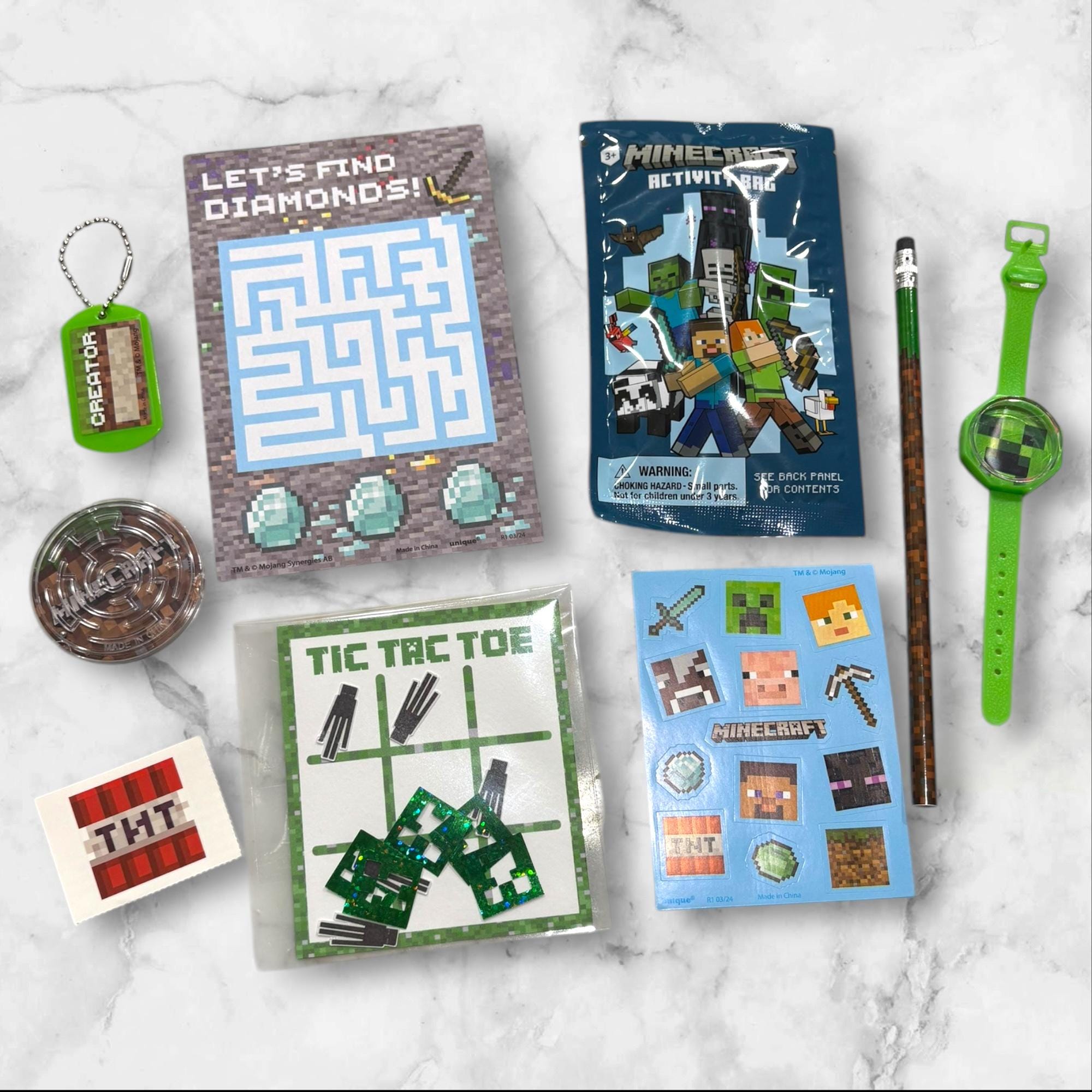 Filled Creeper Goody Bags