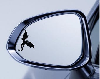 Dragon Mini Permanent Vinyl Window Decal, rearview mirror, windshield, vehicle flare, car accessories, 2 Dragon Styles