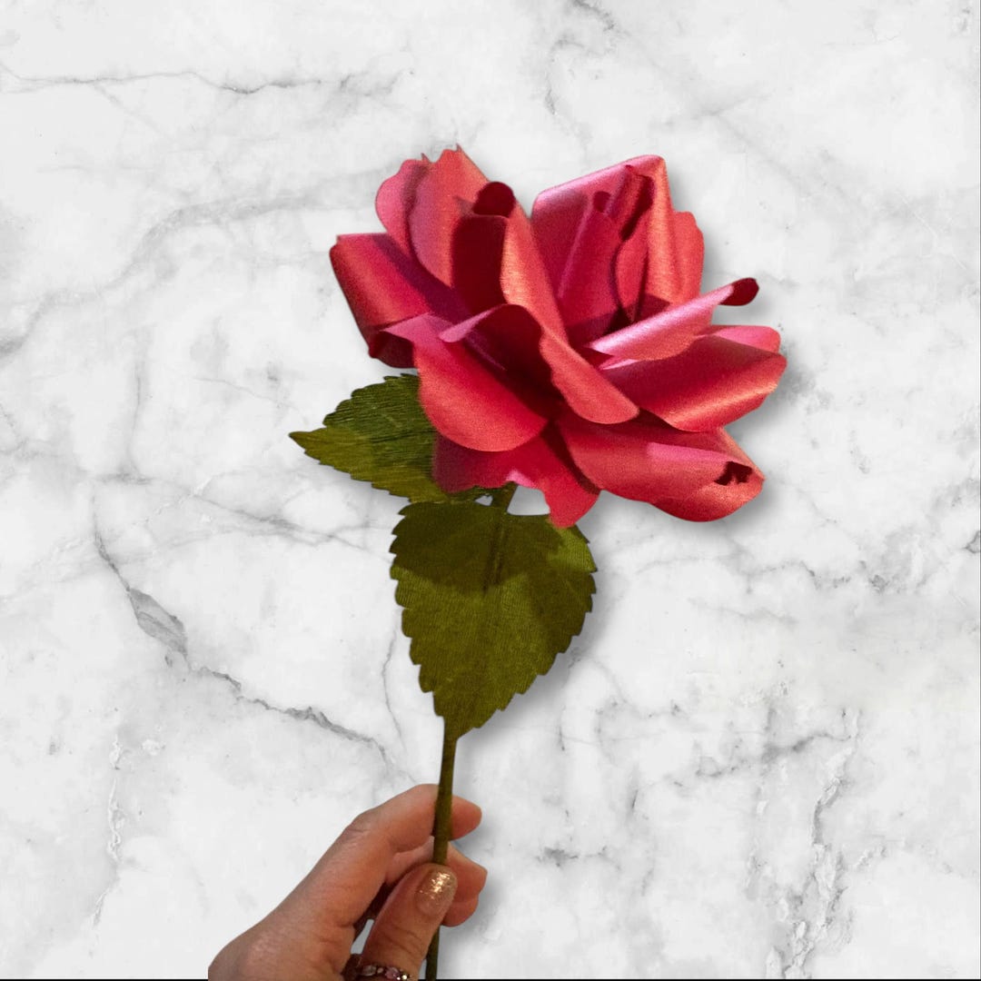 Paper Rose- Valentine's Day, Anniversary, Handmade Paper Flowers - Etsy