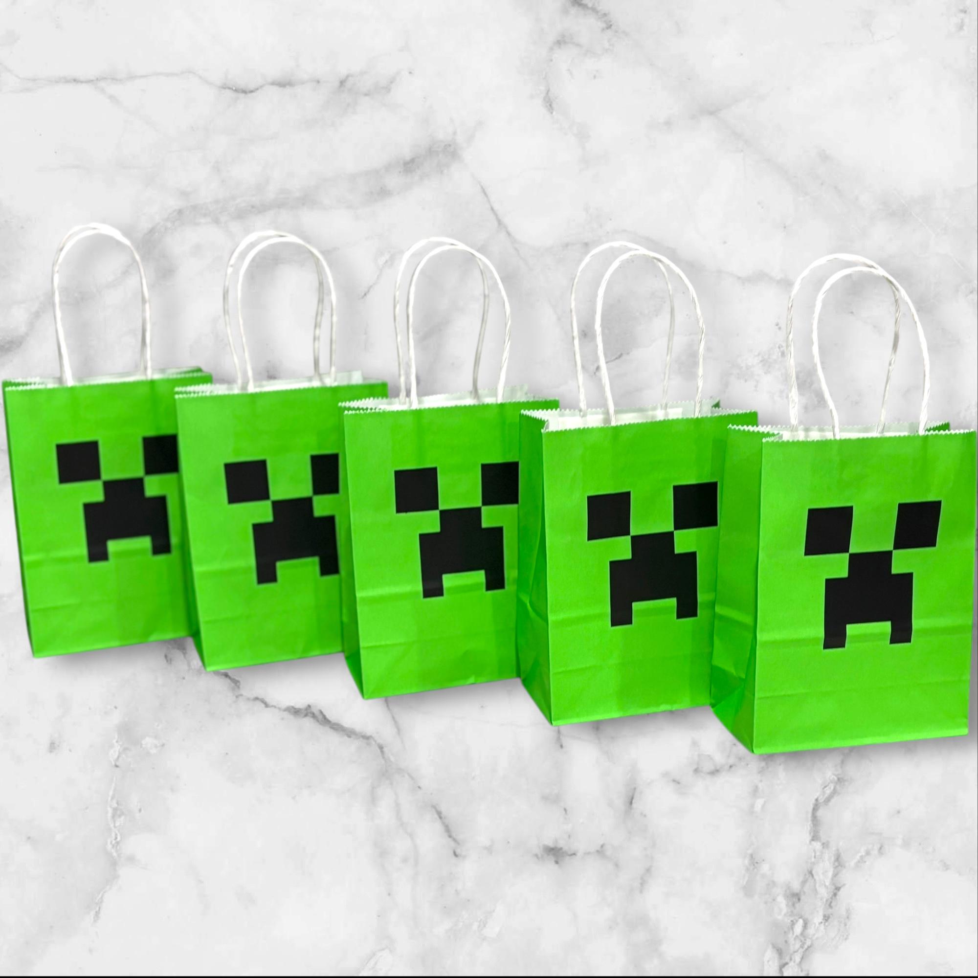 Green Creep Face Kraft Bags