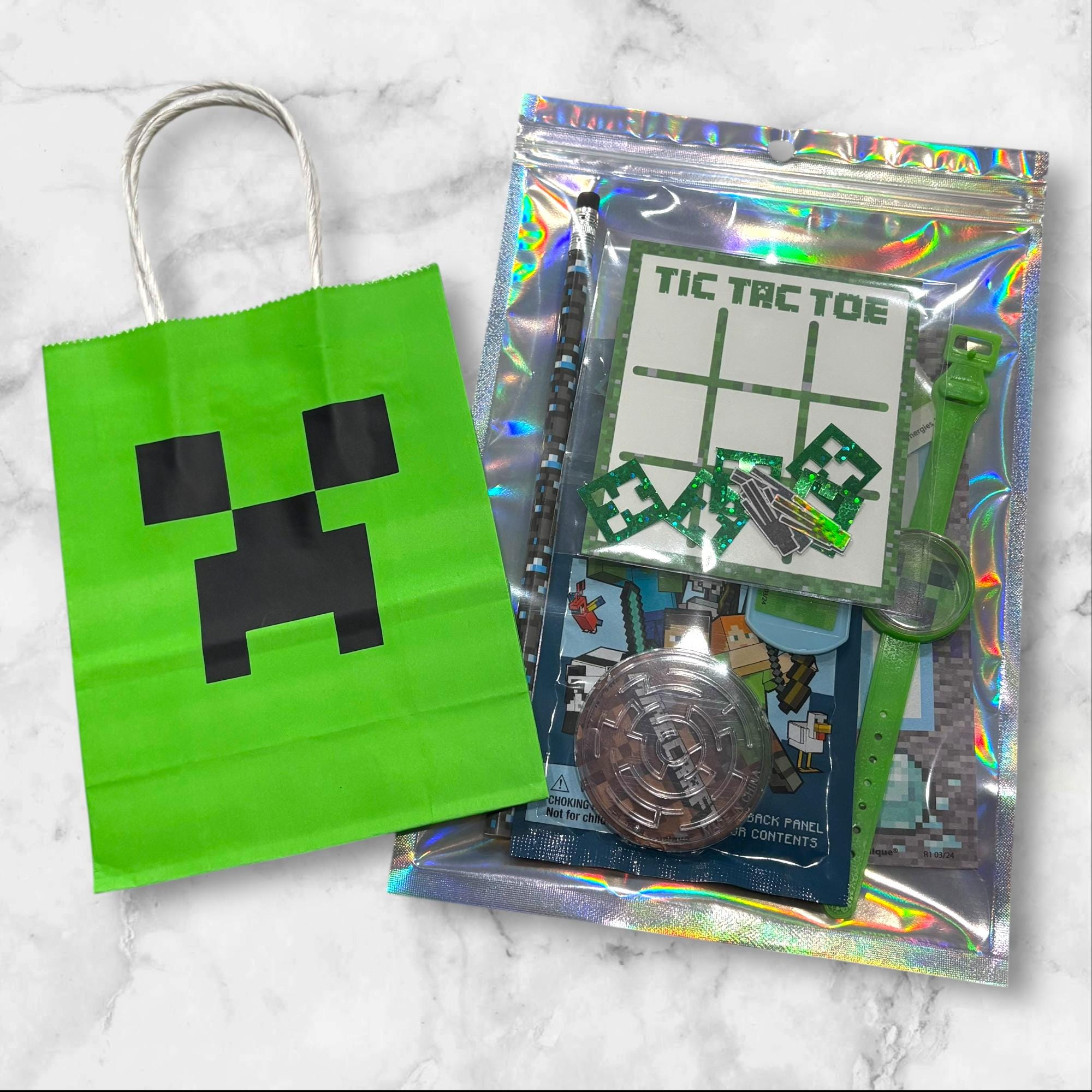 Filled Creeper Goody Bags