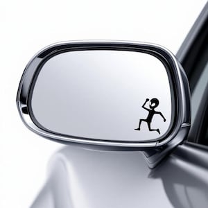 Running Alien Mini Permanent Vinyl Window Decal, rearview mirror, windshield, vehicle flare, car accessories