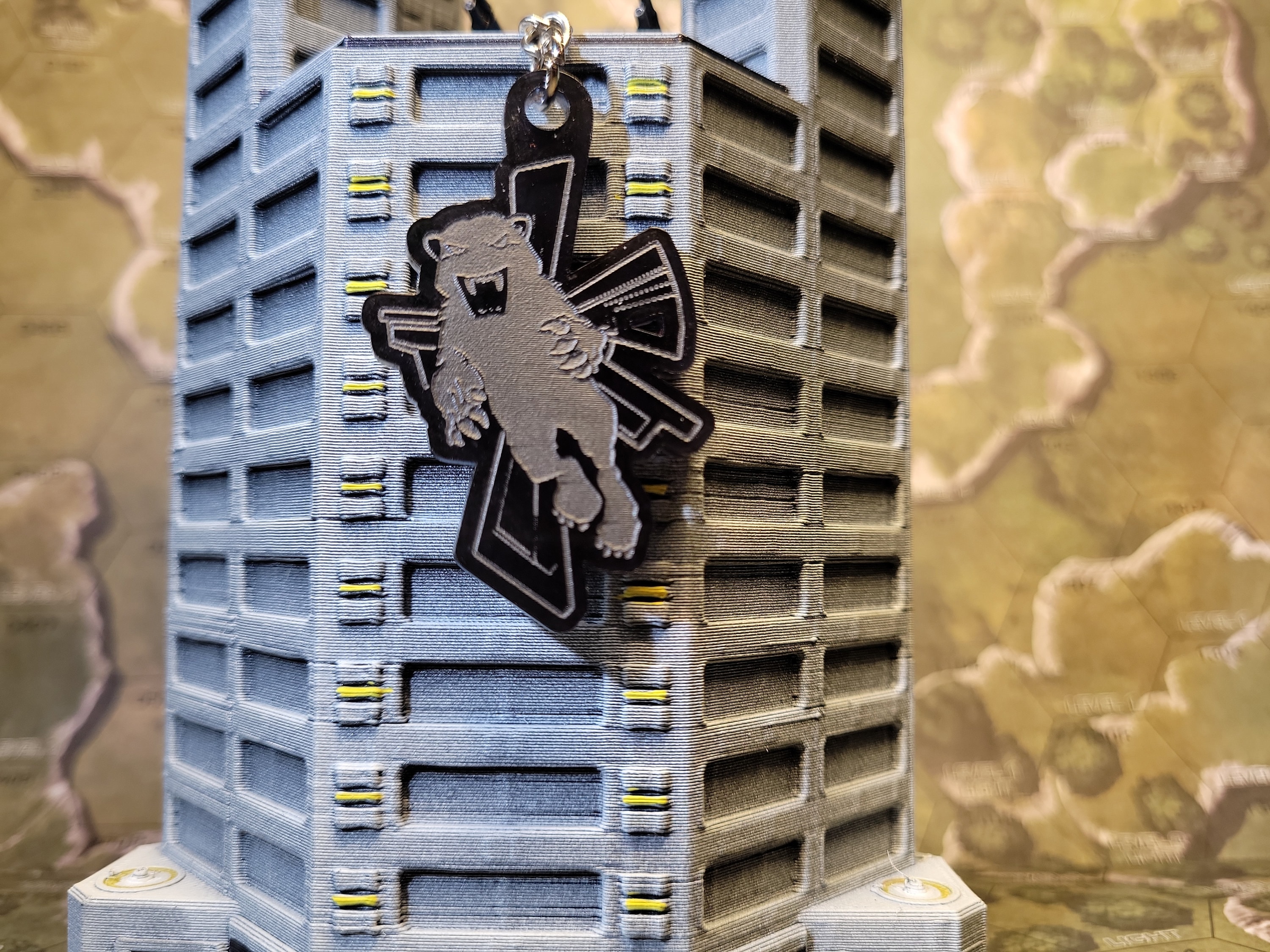 Clan Smoke Jaguar Battletech Faction Emblem Keychain Made From - Etsy