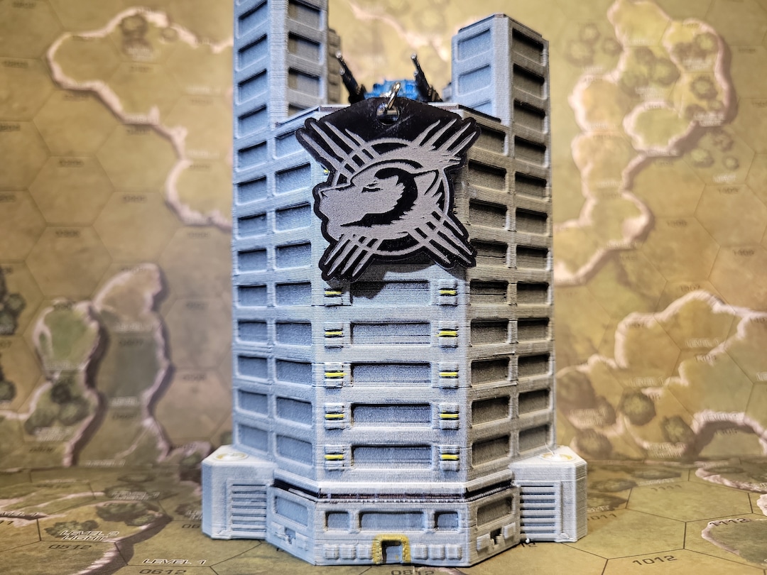 Clan Wolverine Battletech Faction Emblem Keychain Made From - Etsy