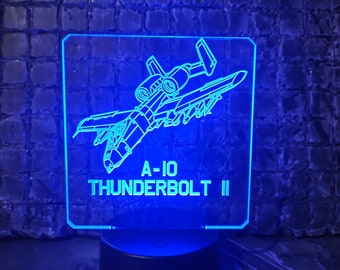 Custom LED Lamp - A-10 Thunderbolt II / Warthog