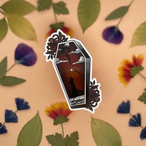 Death Coffin Sticker